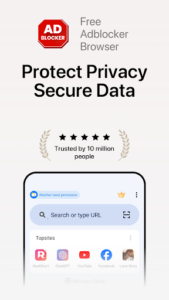 Screenshot of Free Adblocker Browser:Adblock