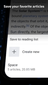 Screenshot of Wikipedia