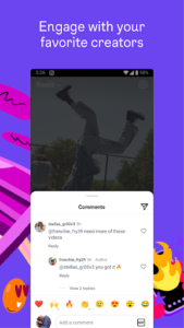 Screenshot of Instagram